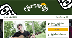 Desktop Screenshot of countryfestivalen.no